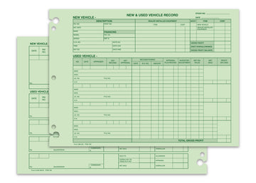 Vehicle Inventory Record, Form GM-532